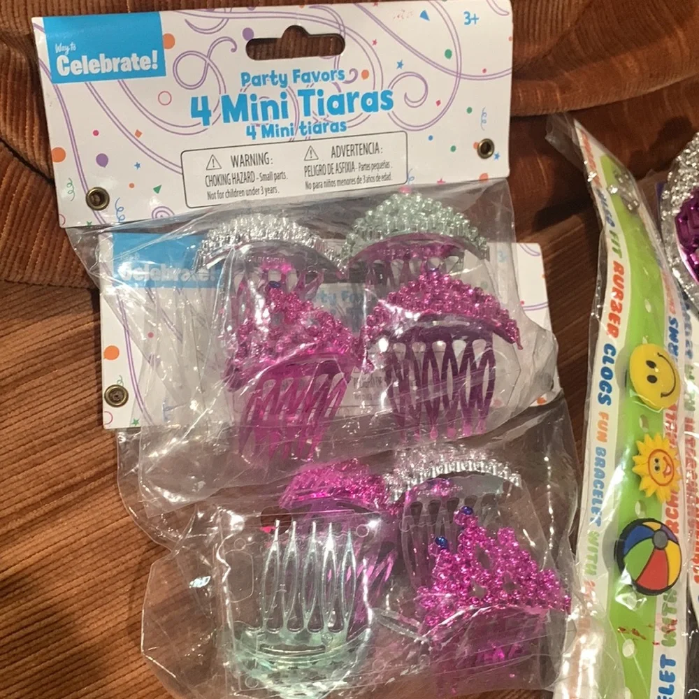 Lot of Kids’ Party Favors Novelty Pens Puppy Pencils Tiaras